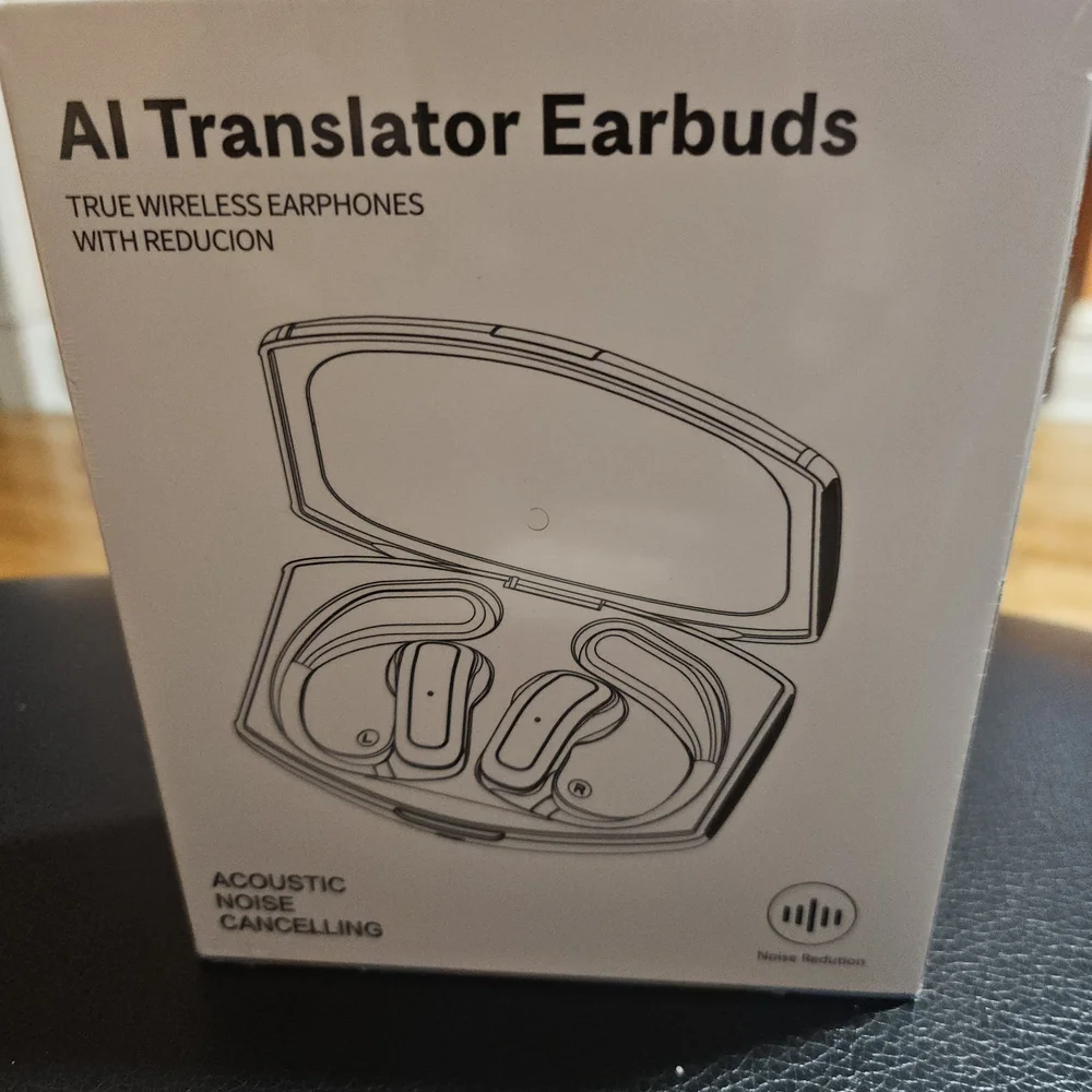 AI Translator Earbuds - Black
